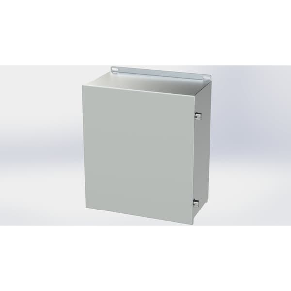 Electrical Enclosures, 16.13 in H, 8 in D, 14 in W, NEMA 3R, 4, 4X, 12, 13, 304 Stainless Steel
